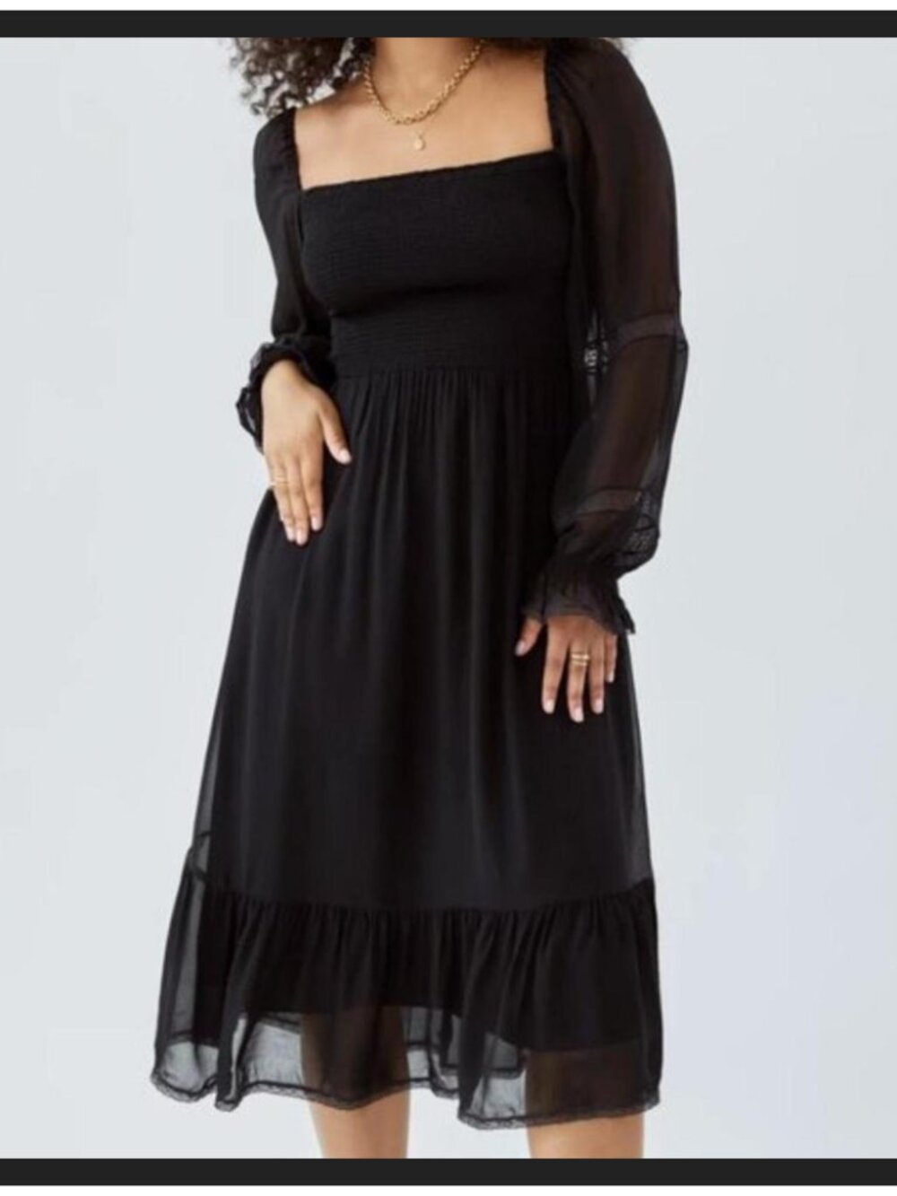 Aritzia Wilfred Grace Dress Black – Size M